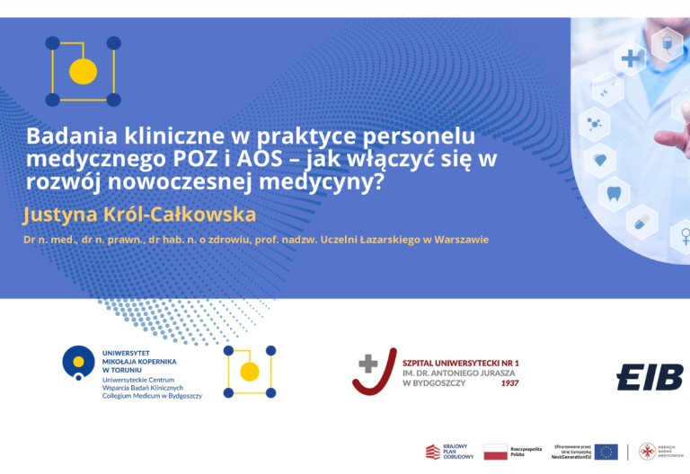 Zaproszenie na&nbsp;webinar: „Badania kliniczne w&nbsp;praktyce lekarza POZ i&nbsp;AOS – jak włączyć się w&nbsp;rozwój nowoczesnej medycyny?”